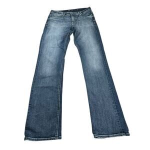 BKE Buckle Mason Jeans Mens 34x32 (34x31) Blue Dark Wash Tapered Stretch